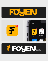 Aplicações da identidade visual da FOYEN